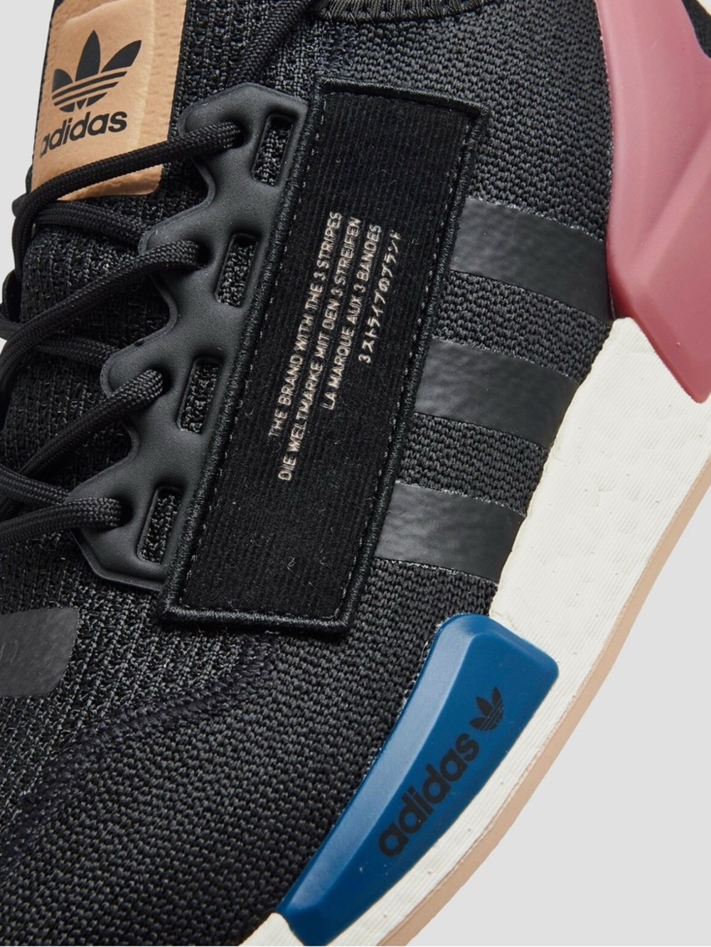 Athletic Sneakers ADIDAS NMD_R1.V2 RUNNING/CASUAL H06330 BLACK BLUE - Picture 3 of 6
